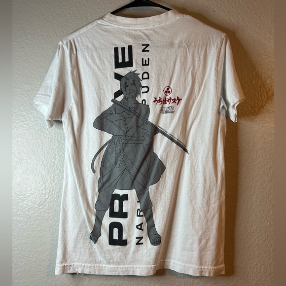 Primitive x Naruto Shippuden Sasuke Blade White T-Shirt in White Size Small - Picture 5 of 6